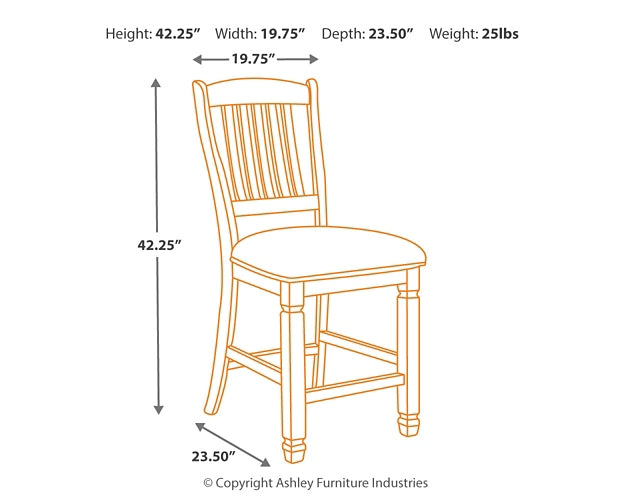 Bolanburg Upholstered Barstool (2/CN)