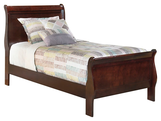 Alisdair  Sleigh Bed With Mirrored Dresser