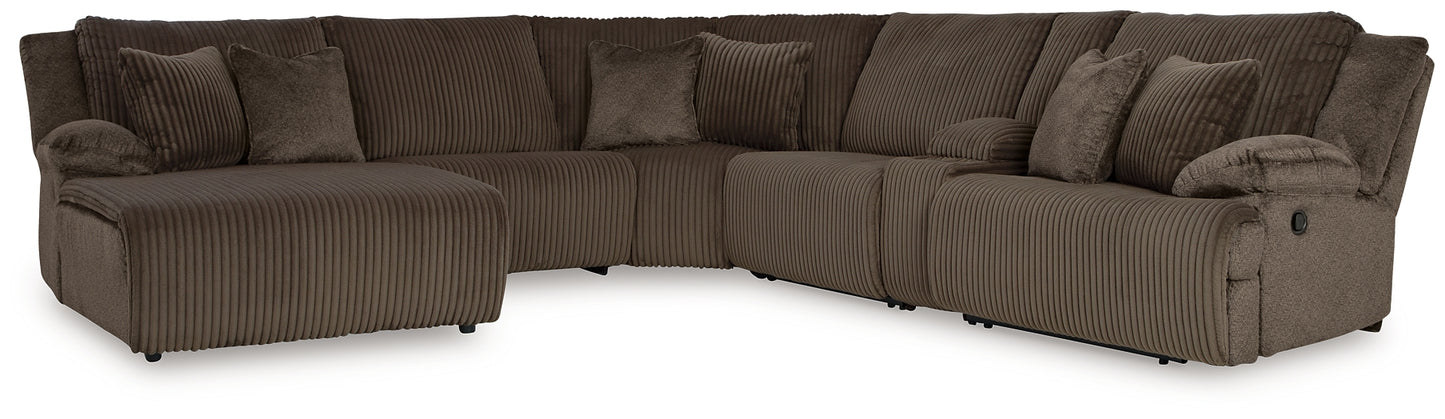 Top Tier 6-Piece Reclining Sectional with Chaise