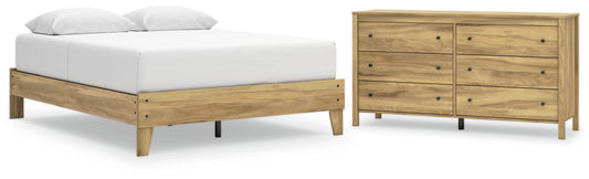 Bermacy Queen Platform Bed with Dresser