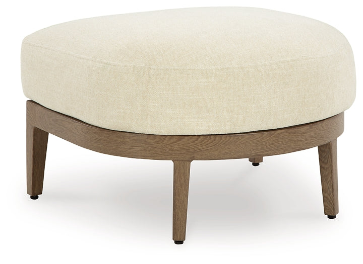 Serene Bay Ottoman with Cushion