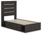 Hollivern  Panel Bed With Storage