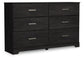 Belachime Full Panel Bed with Dresser and 2 Nightstands