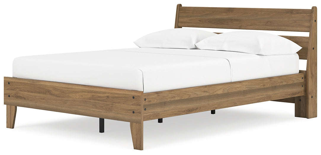 Deanlow Full Platform Panel Bed with Dresser, Chest and 2 Nightstands