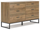 Deanlow Full Platform Bed with Dresser, Chest and Nightstand