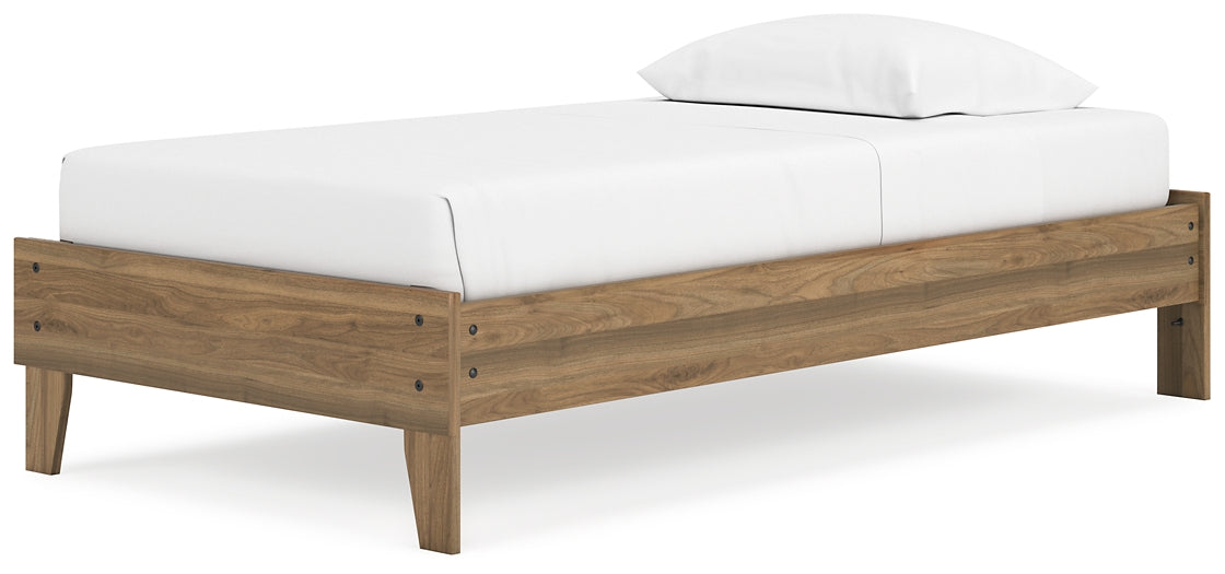 Deanlow Twin Platform Bed with Dresser and 2 Nightstands