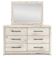 Lawroy Full Panel Storage Bed with Mirrored Dresser and Nightstand