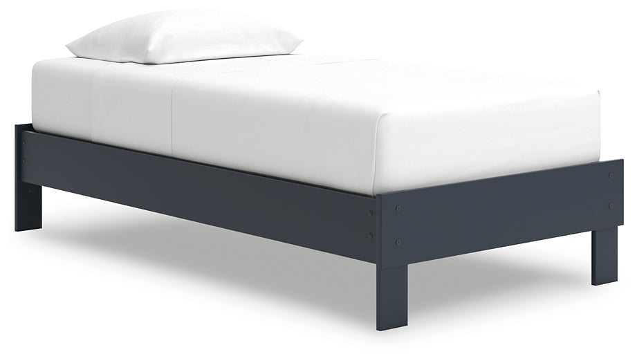 Simmenfort Twin Platform Bed with Dresser and Nightstand