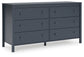 Simmenfort Full Platform Bed with Dresser, Chest and 2 Nightstands