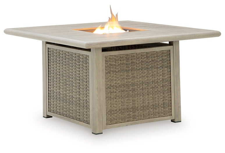 Cliff Trails Square Fire Pit Table