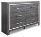 Lodanna Full Panel Bed with 2 Storage Drawers with Dresser