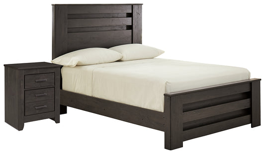 Brinxton Full Panel Bed with Nightstand